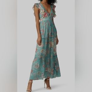 HERMANT & NANDITA Maxi Printed  Olivia dress XL